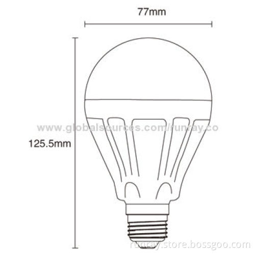 9W E26/E27 LED Bulb, 85-265V AC or 12V DC, CE Mark, Epistar 5730 SMD Chip, 2-year WarrantyNew